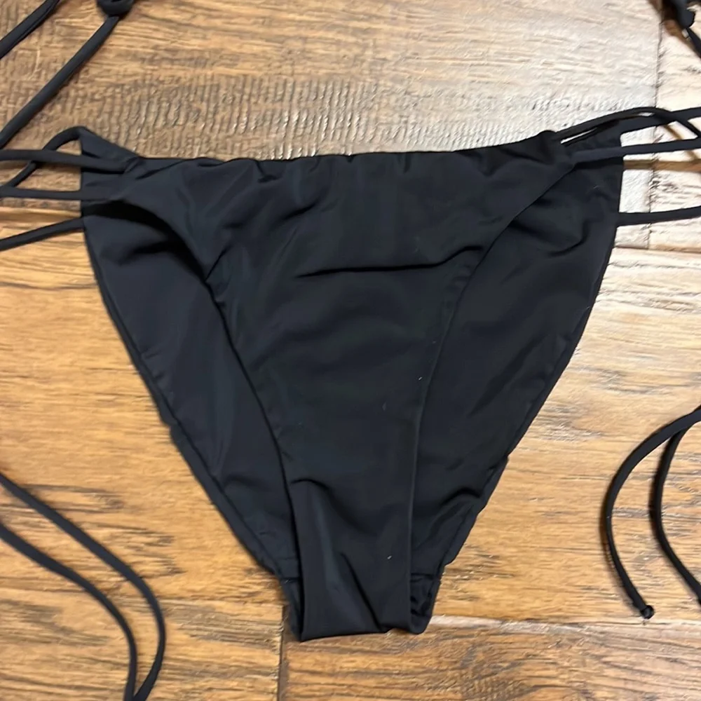 Original Agent Provocateur black bikini top size 2 bottom size 3 new like - Picture 4 of 6